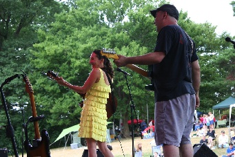 With the Laughing Boys at Maplewoodstock, 2013.